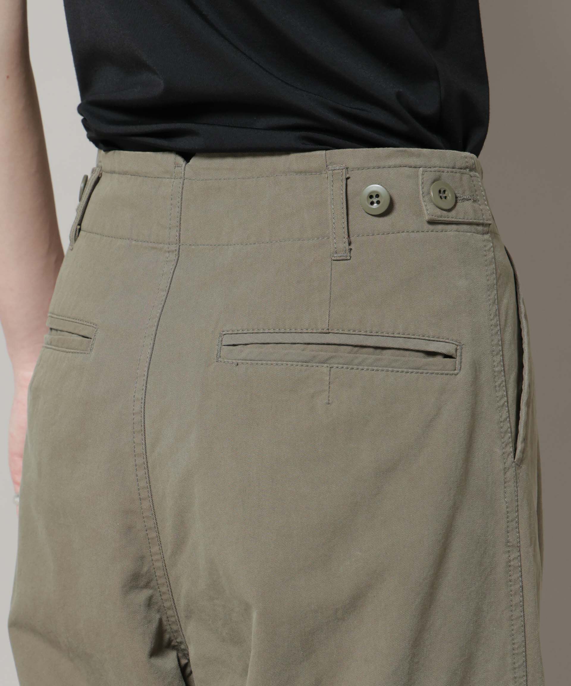 nano･universe「サイドポケットワイドチノパンツ」|チノ|