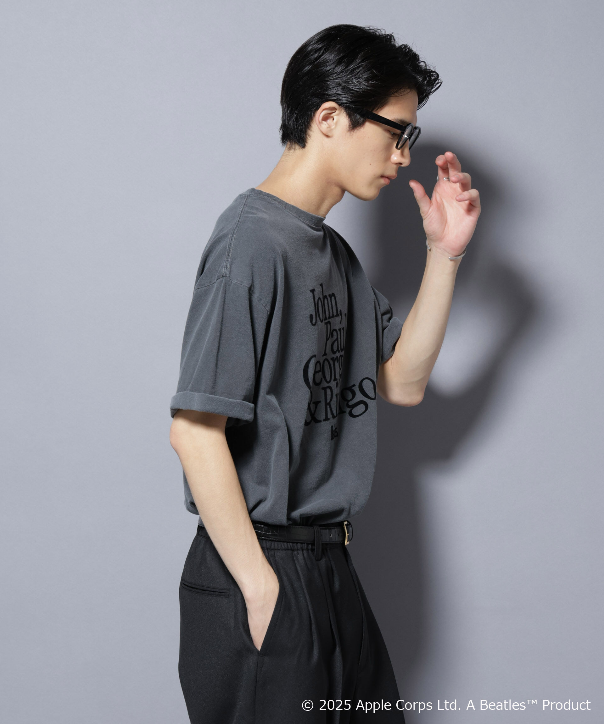 nano･universe「別注GOOD ROCK SPEED BEATLES フロッキープリントTシャツ」|Tシャツ・カットソー|