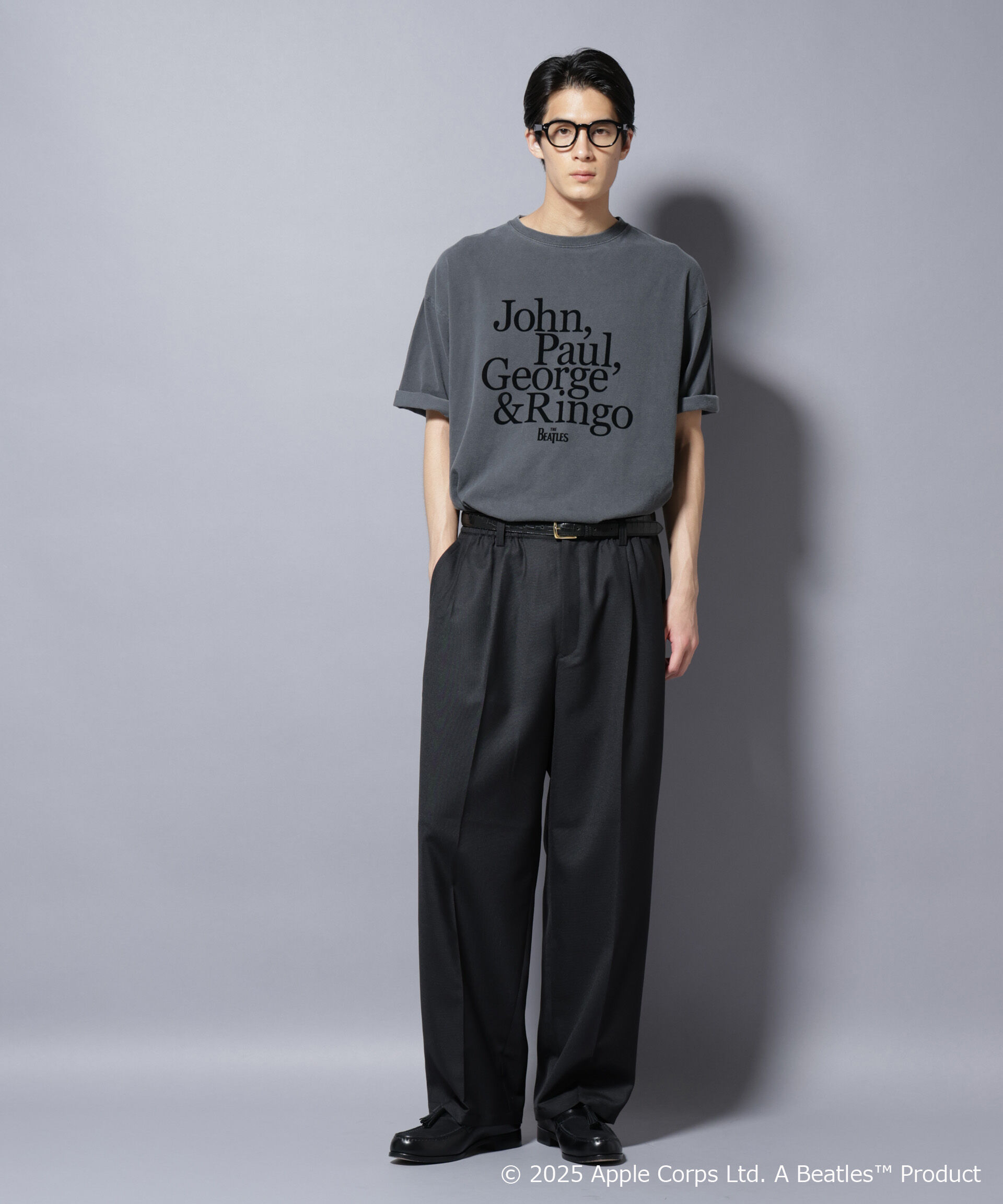 nano･universe「別注GOOD ROCK SPEED BEATLES フロッキープリントTシャツ」|Tシャツ・カットソー|