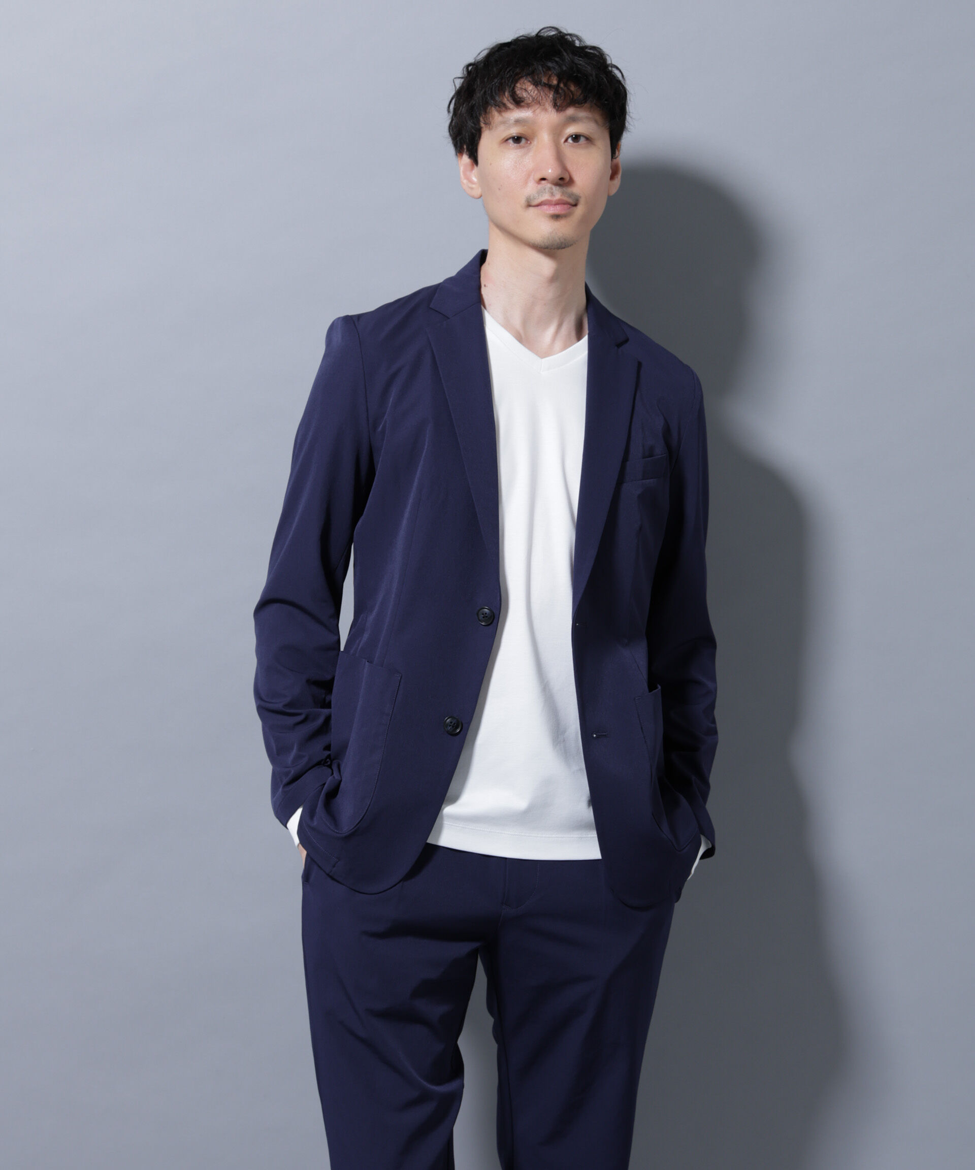 nano･universe「アクティブ4WAYストレッチドライ セットアップ」|スーツ|