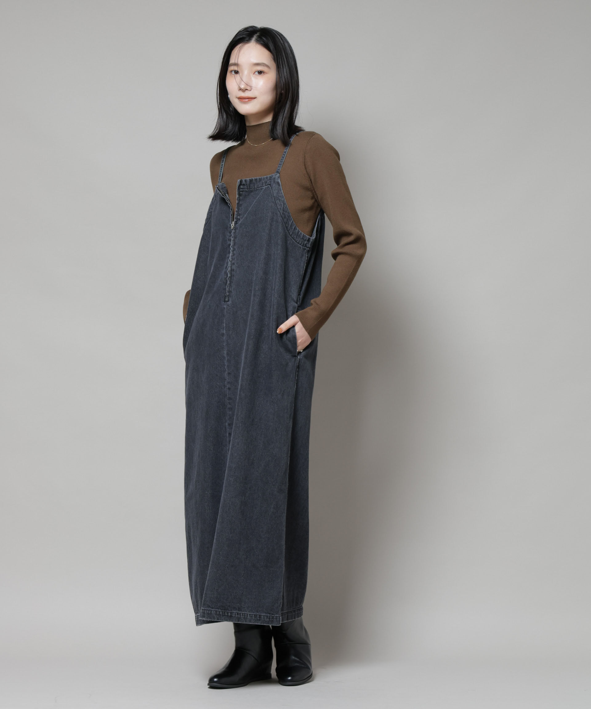 nano･universe「ハイネックリブニットトップス」|ニット・セーター|