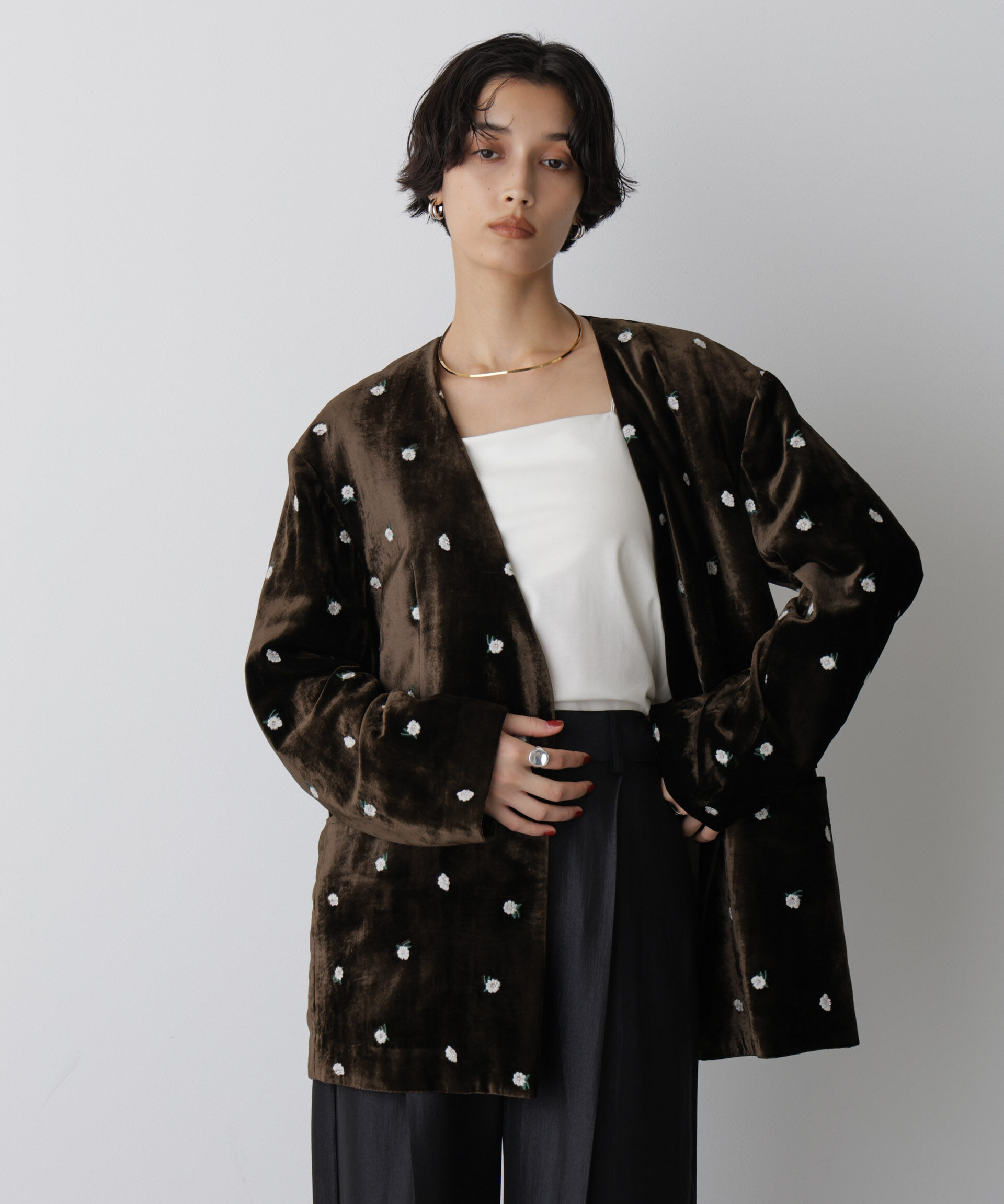  「「STEVELOUR」ベロアブルームジャケット(セットアップ可)」|その他|