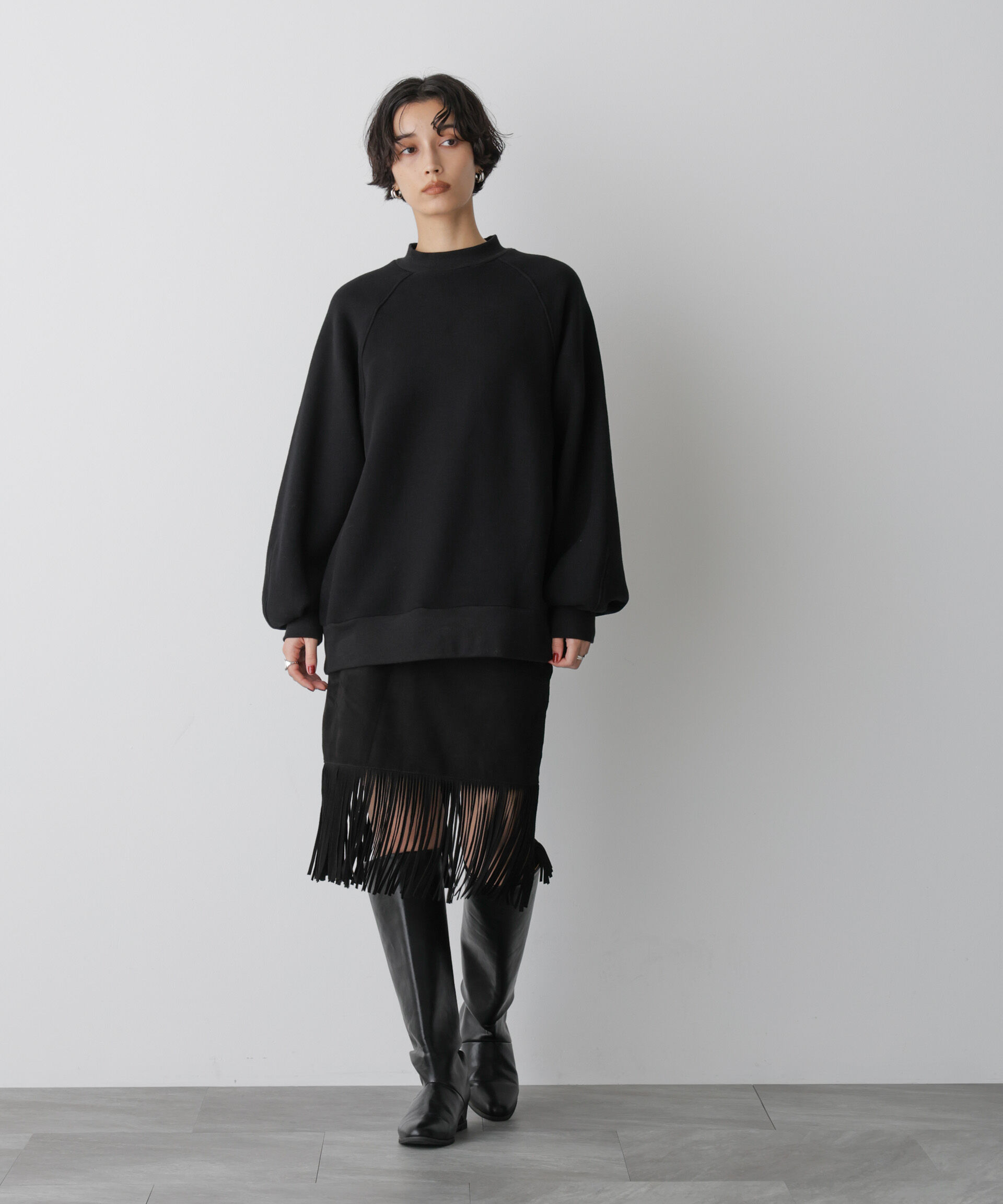  「「STEVELOUR」フラッフィースタンドプルオーバー」|スウェット・ジャージ|