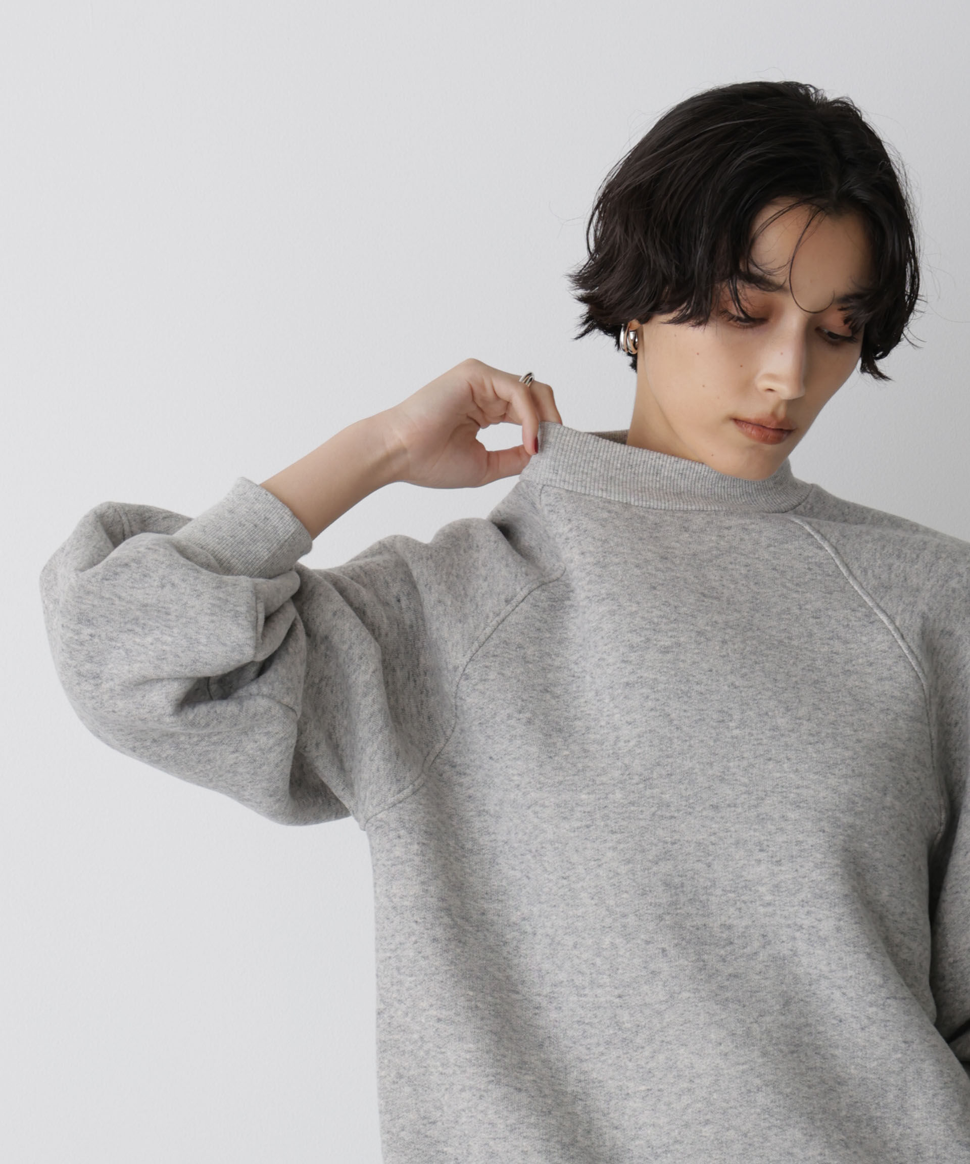  「「STEVELOUR」フラッフィースタンドプルオーバー」|スウェット・ジャージ|