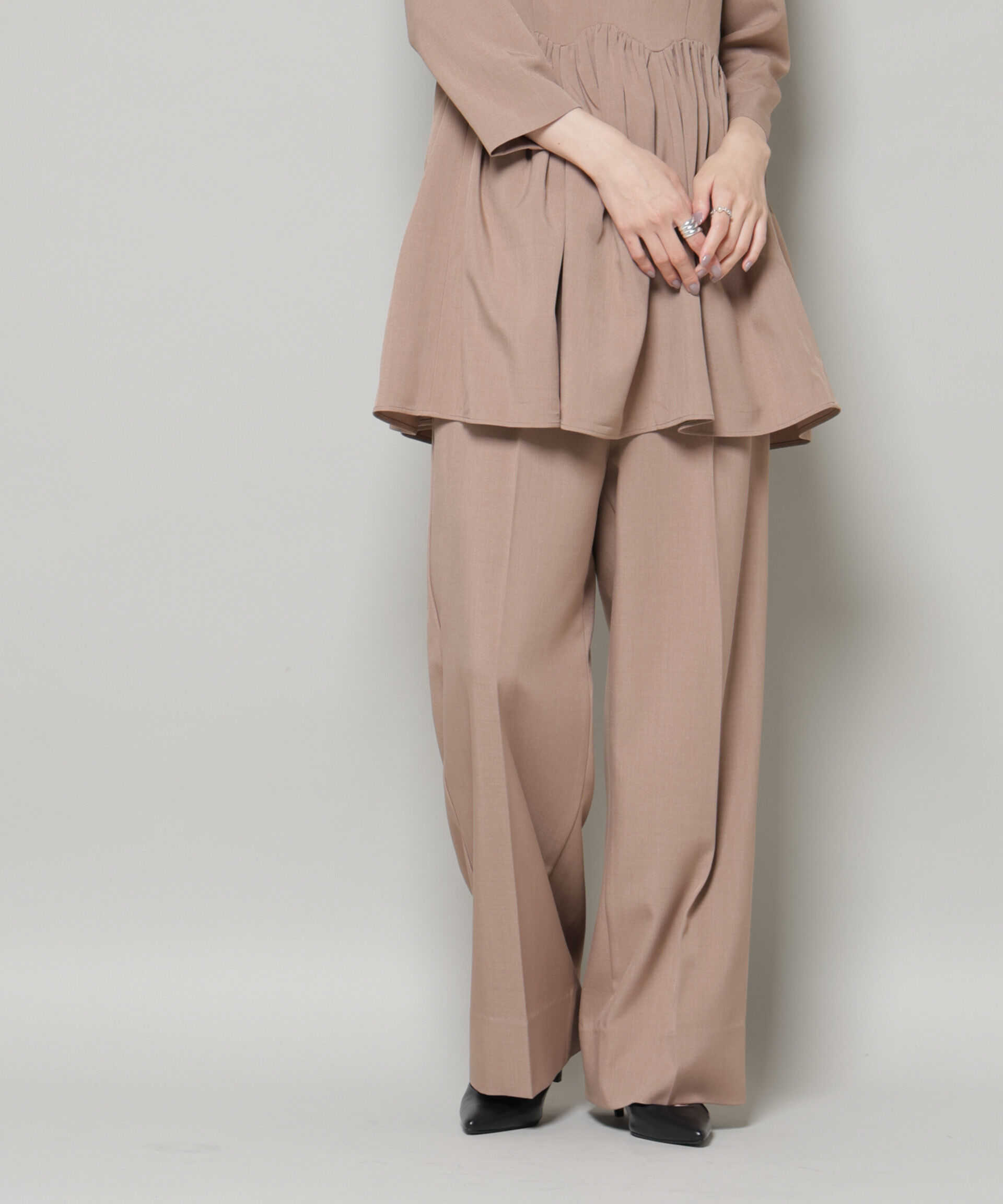 nano･universe「troisieme chaco/TWILL パンツ(セットアップ可)」|チノ|