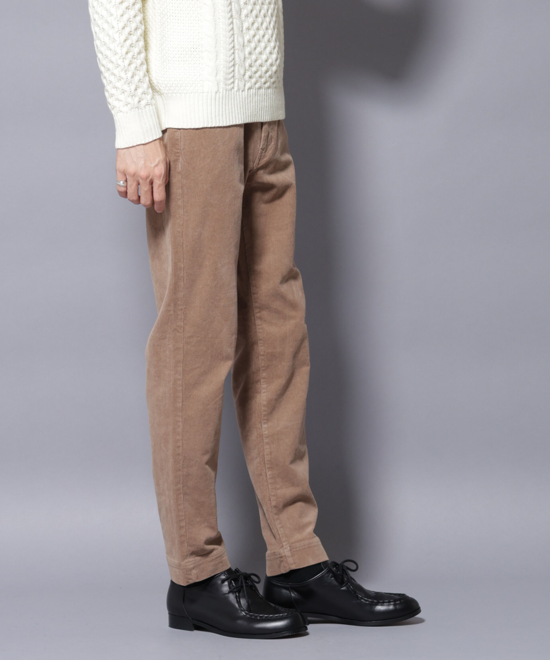 nano･universe「ストレッチコーデユロイ5Pパンツ」|チノ|グレージュ3