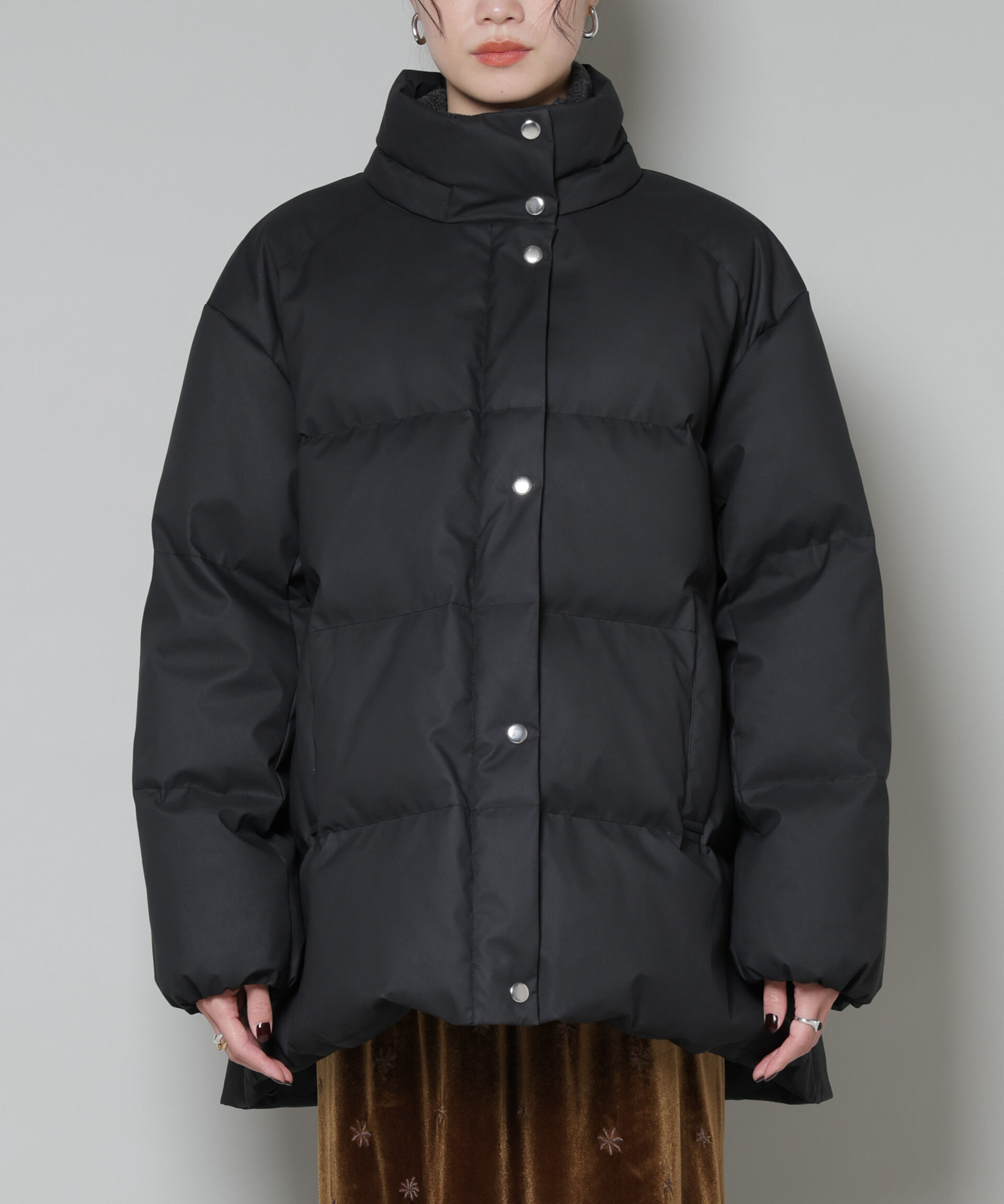 nano･universe「Aラインミドルダウンコート」|ダウン|