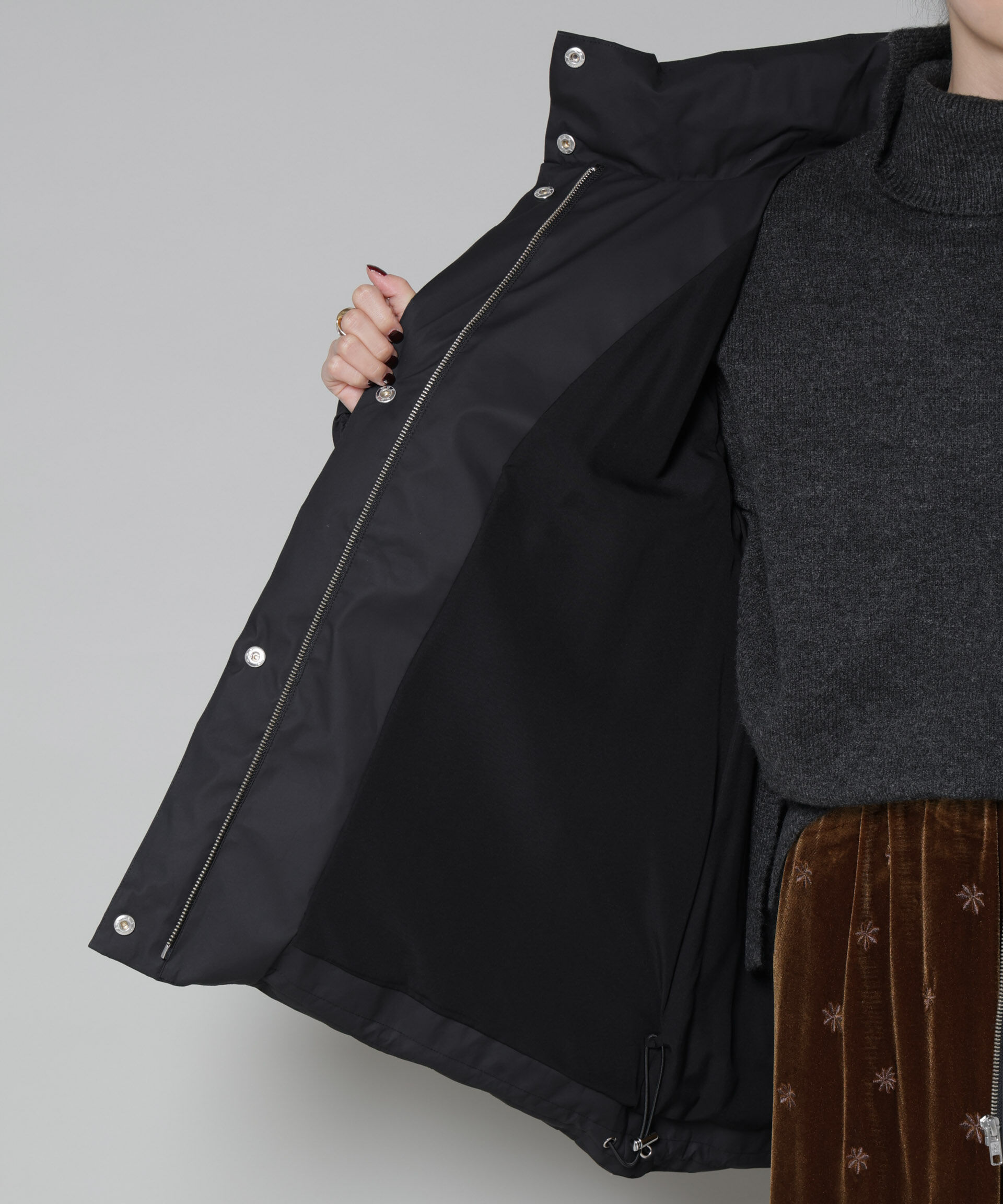 nano･universe「Aラインミドルダウンコート」|ダウン|