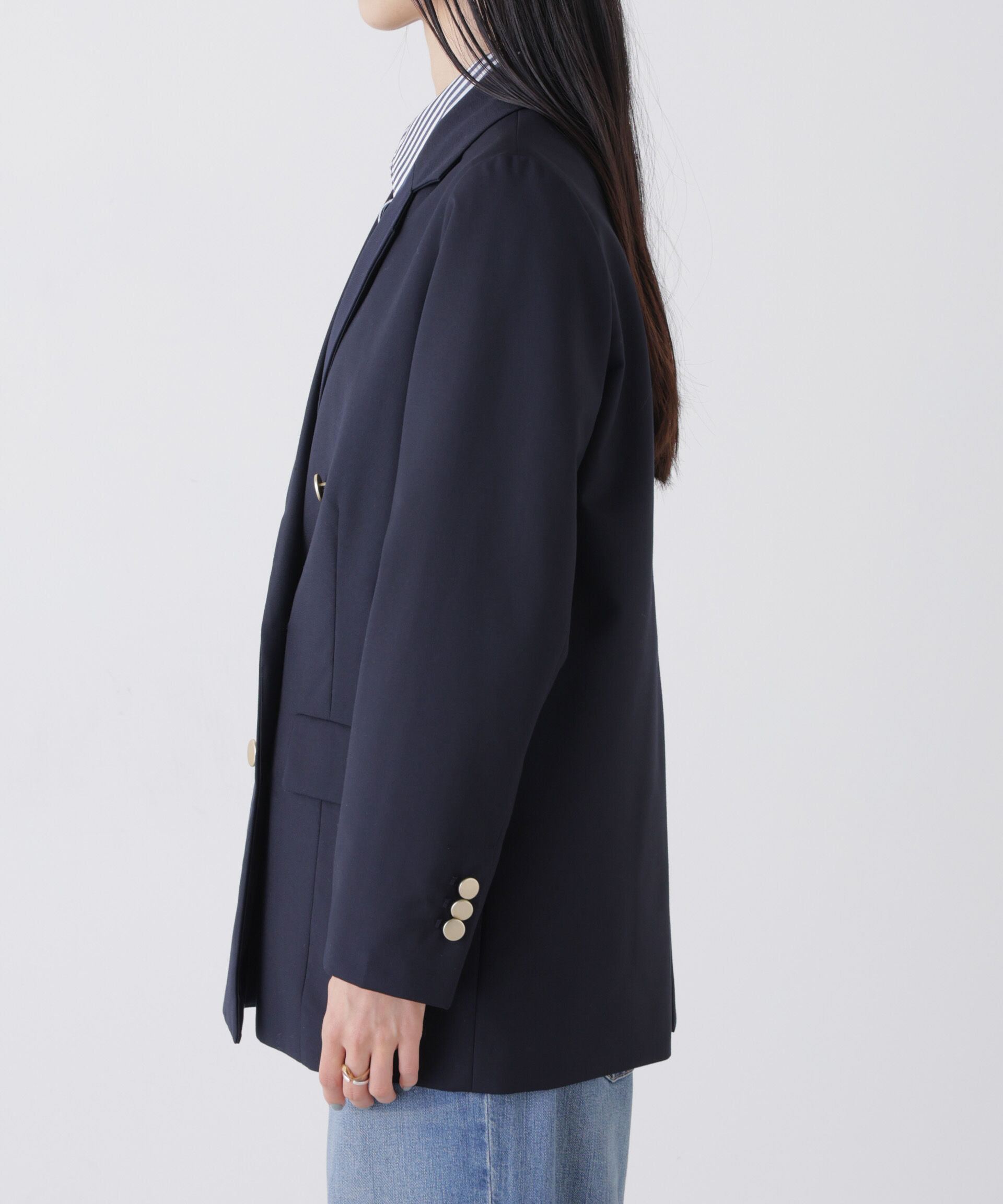 nano･universe「ダブルブレストジャケット」|テーラードジャケット|