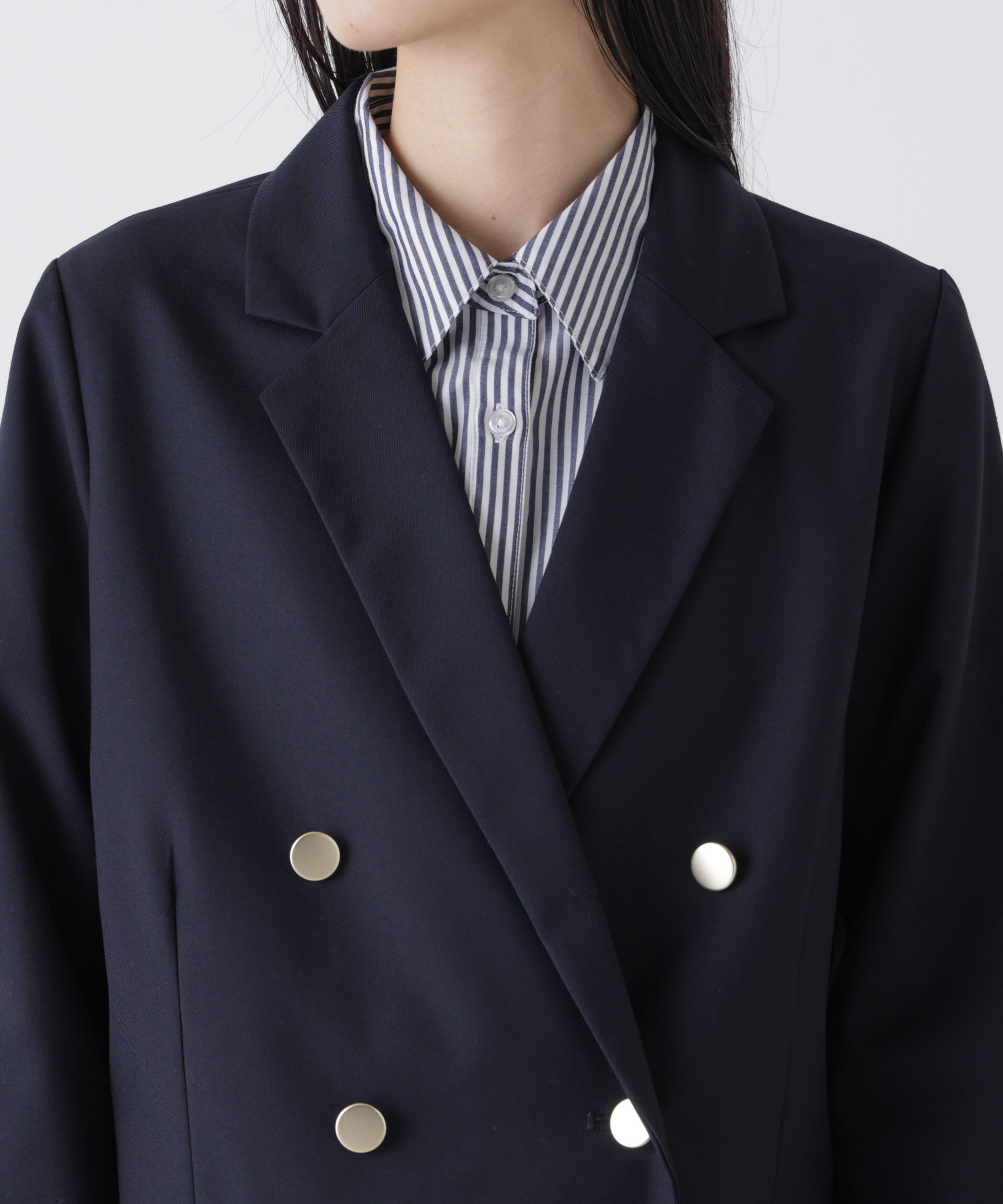 nano･universe「ダブルブレストジャケット」|テーラードジャケット|