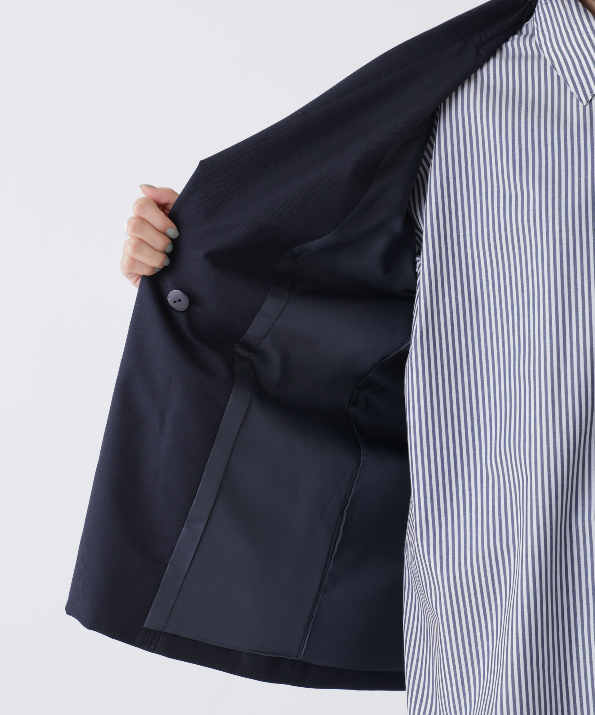 nano･universe「ダブルブレストジャケット」|テーラードジャケット|