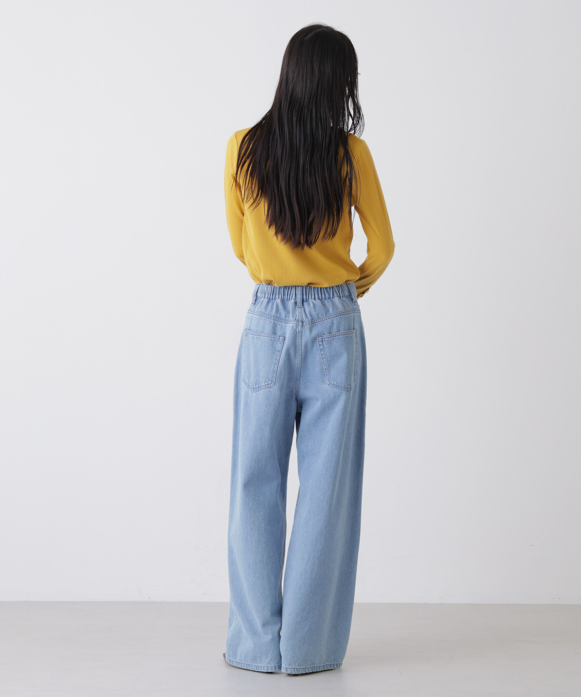 nano･universe「メタルボタンスリーブクルーネックリブカットトップス」|Tシャツ・カットソー|