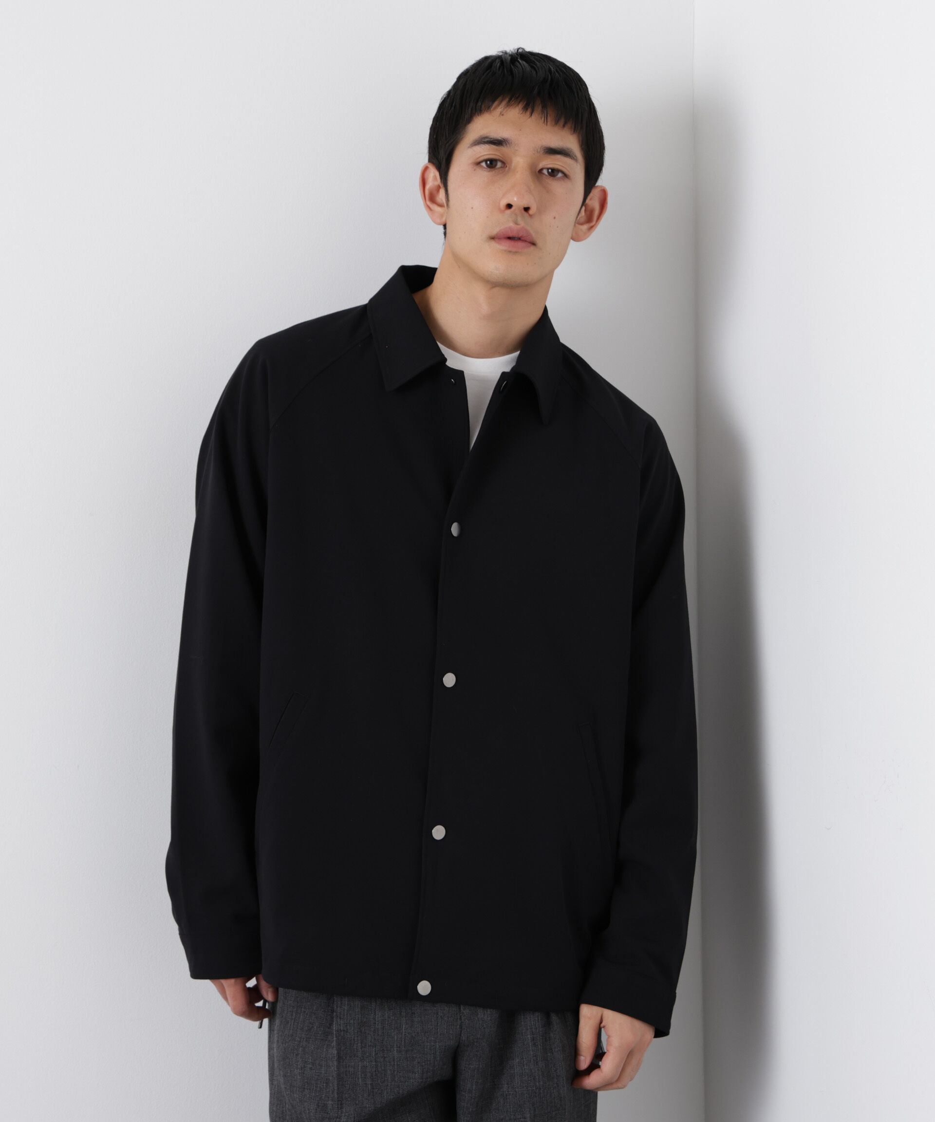 nano･universe「イタリアンドットリラックスコーチジャケット」|ブルゾン・スタジャン|