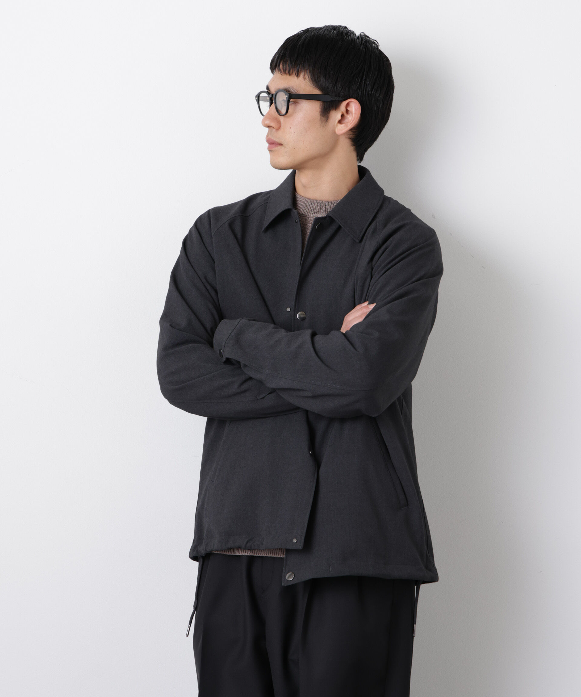 nano･universe「イタリアンドットリラックスコーチジャケット」|ブルゾン・スタジャン|