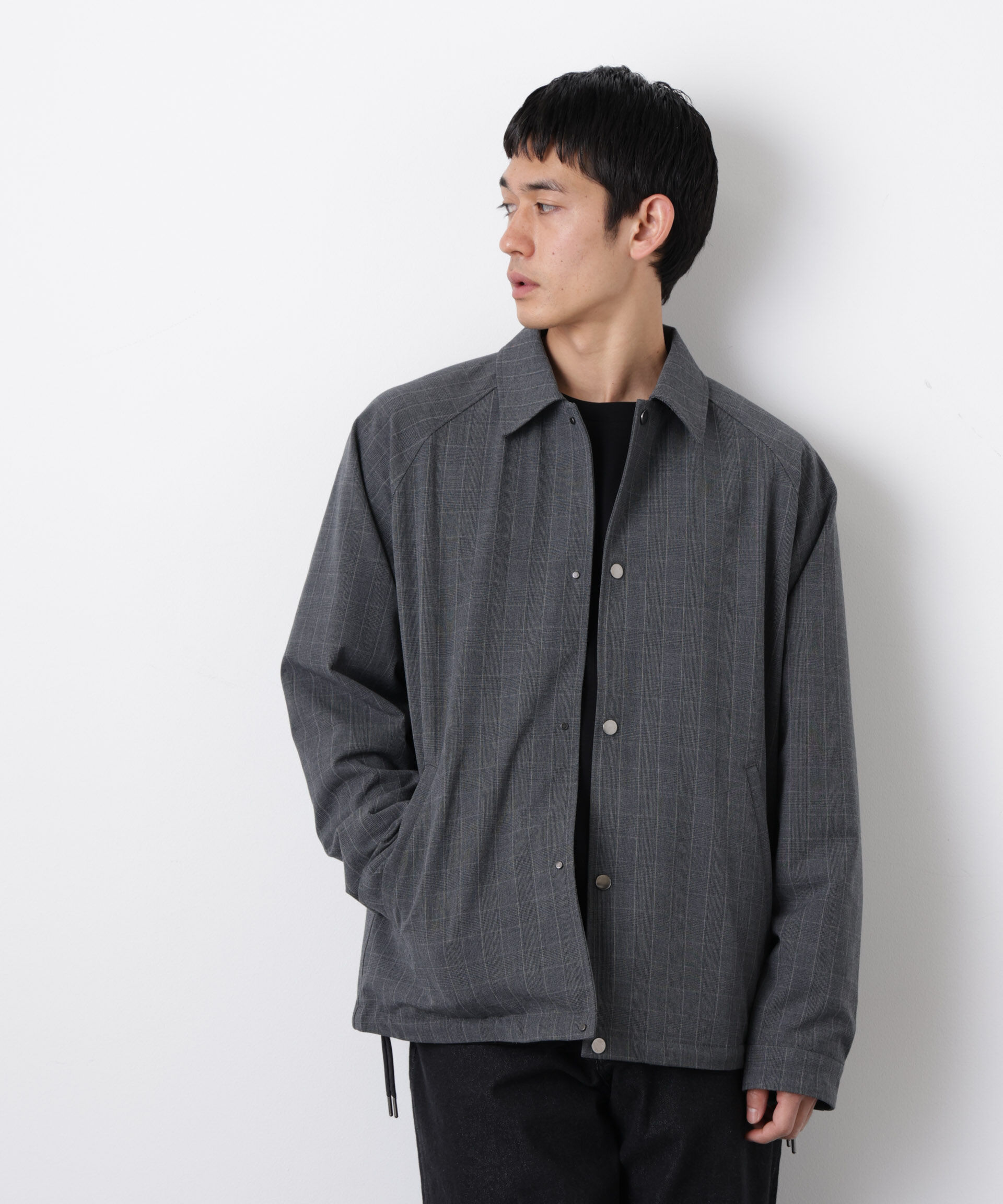 nano･universe「イタリアンドットリラックスコーチジャケット」|ブルゾン・スタジャン|