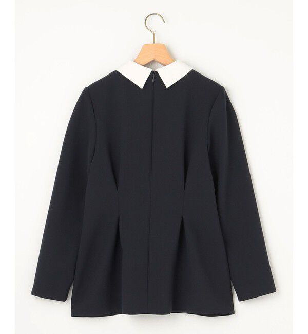 組曲「【KUMIKYOKU NAVY】コンフォータブルドレープ 襟付きブラウス」|シャツ・ブラウス|