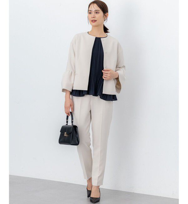 組曲「【KUMIKYOKU NAVY】コンフォータブルドレープ フリルテーパードパンツ」|その他|