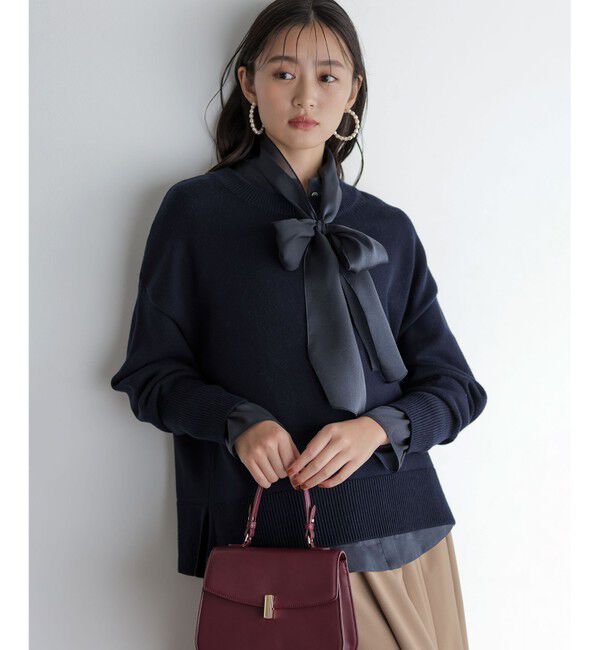 組曲「コットンカシミヤMIX クルーネックニット」|ニット・セーター|