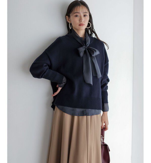 組曲「コットンカシミヤMIX クルーネックニット」|ニット・セーター|