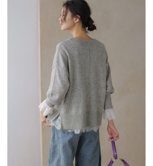 組曲「コットンカシミヤMIX クルーネックニット」|ニット・セーター|