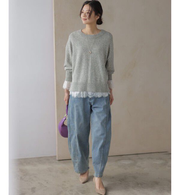 組曲「コットンカシミヤMIX クルーネックニット」|ニット・セーター|