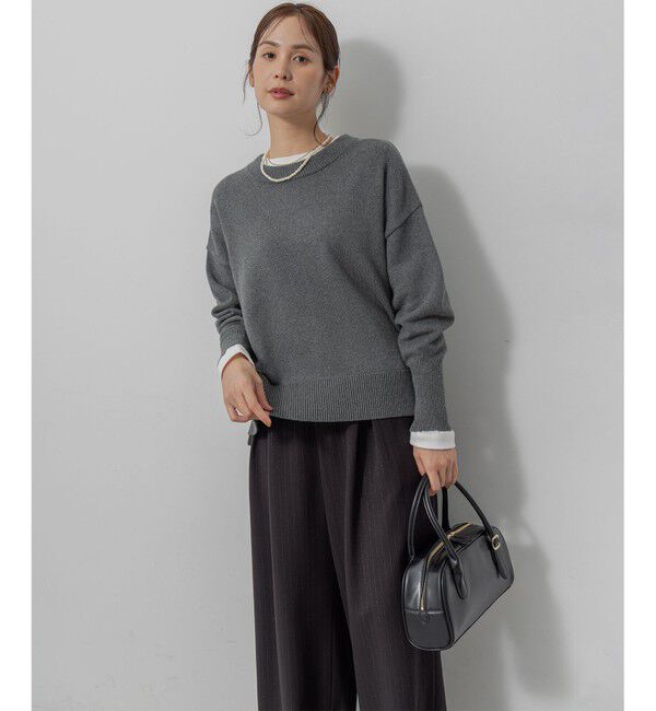 組曲「コットンカシミヤMIX クルーネックニット」|ニット・セーター|