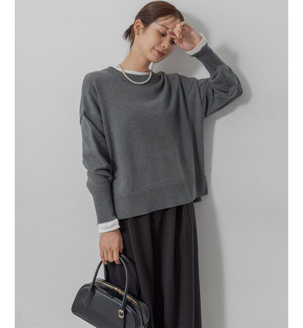 組曲「コットンカシミヤMIX クルーネックニット」|ニット・セーター|