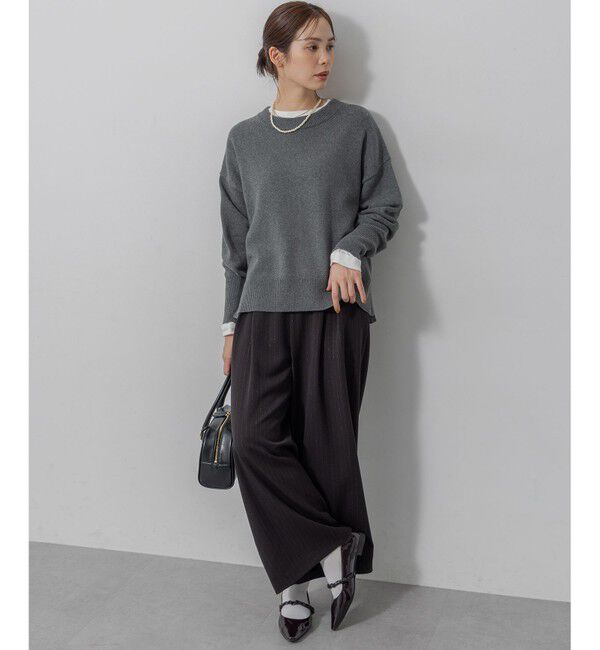組曲「コットンカシミヤMIX クルーネックニット」|ニット・セーター|