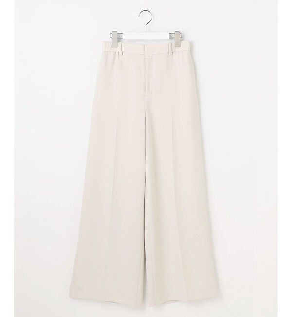 自由区「【カタログ掲載】トリアセダブルクロスワイドストレート パンツ」|その他|ベージュ