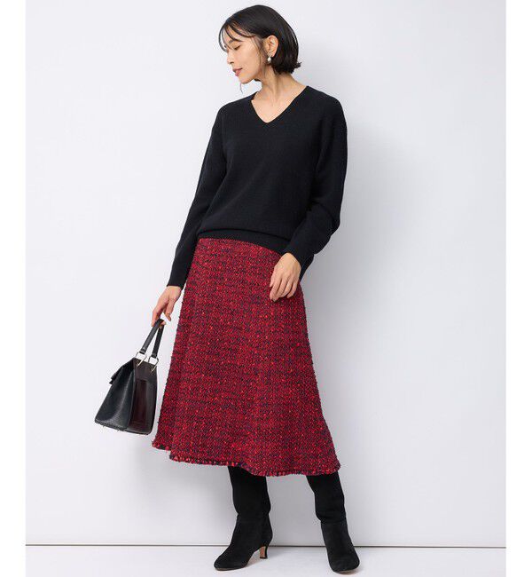 23区「【洗える】ウールカシミヤ Vネック ニット」|ニット・セーター|