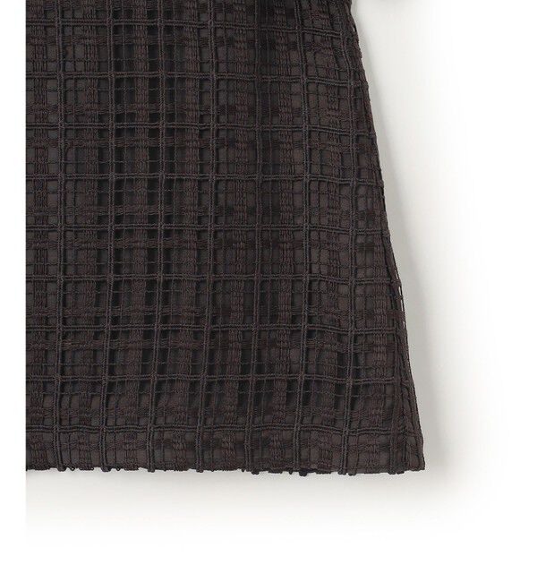 23区「【洗える】Broche チェック レース ブラウス」|シャツ・ブラウス|