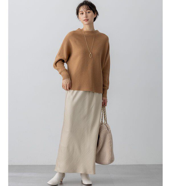 23区「【洗える】ウールカシミヤラメ ドルマンスリーブ ニット」|ニット・セーター|