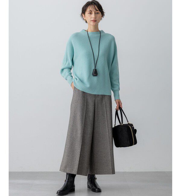 23区「【洗える】ウールカシミヤラメ ドルマンスリーブ ニット」|ニット・セーター|