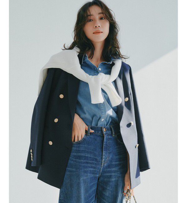 23区「TWギャバジン テーラード ジャケット」|テーラードジャケット|ネイビー系