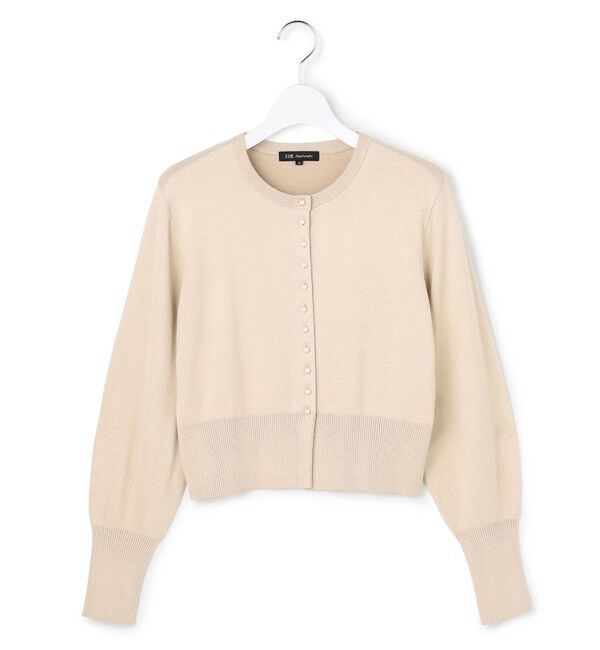 23区「【APPLAUDIR】コンパクト ラメカーディガン」|カーディガン|シャンパン系