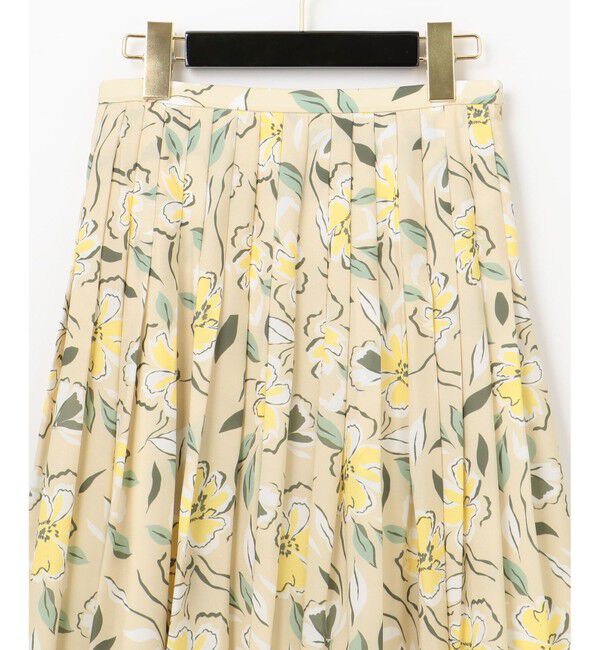 GRACE CONTINENTAL「フラワープリントプリーツスカート」|スカート|