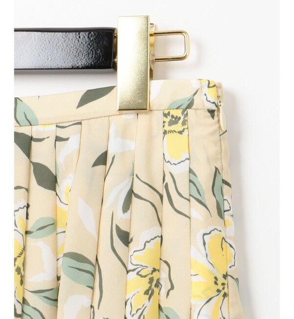 GRACE CONTINENTAL「フラワープリントプリーツスカート」|スカート|