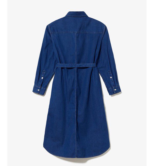 LACOSTE「ロングデニムシャツドレス / シャツワンピース ウエストベルト付き」|ワンピース|