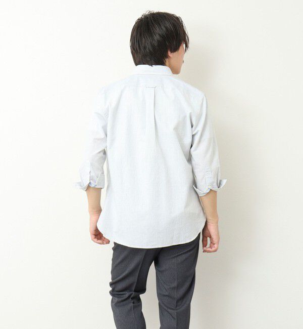 NOLLEY'S goodman「綿麻パラシュートボタン 7分袖シャツ 25SS」|シャツ・ブラウス|