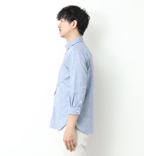 NOLLEY'S goodman「綿麻パラシュートボタン 7分袖シャツ 25SS」|シャツ・ブラウス|