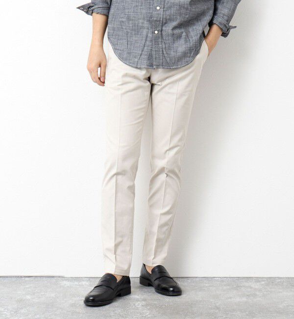 NOLLEY'S goodman「《ビジカジ対応》綿麻COOLMAX スリムフィットパンツ 25SS」|チノ|
