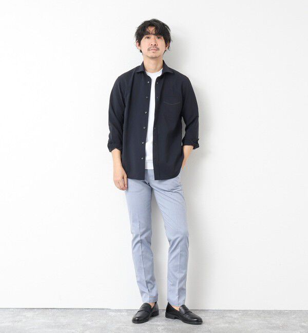 NOLLEY'S goodman「《ビジカジ対応》綿麻COOLMAX スリムフィットパンツ 25SS」|チノ|