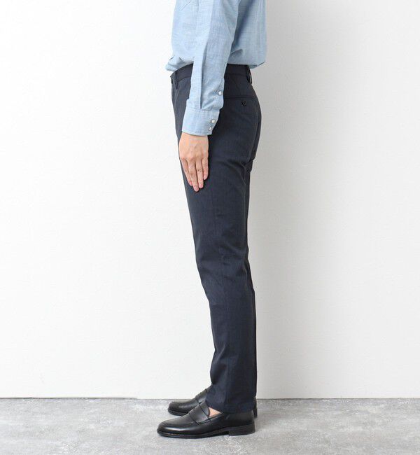 NOLLEY'S goodman「《ビジカジ対応》綿麻COOLMAX スリムフィットパンツ 25SS」|チノ|