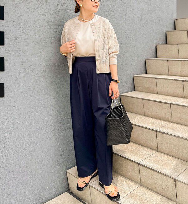 NOLLEY'S「オトナサテン半袖Tブラウス」|シャツ・ブラウス|