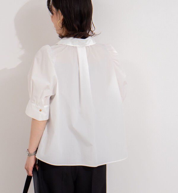 NOLLEY'S「パフスリーブ半袖シャツブラウス」|シャツ・ブラウス|
