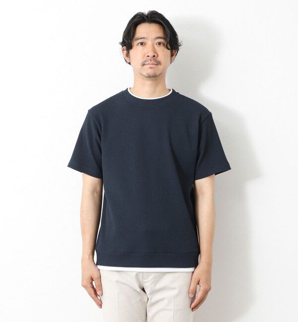 NOLLEY'S goodman「【IRM】《吸水速乾/UVカット》ワッフルフェイクレイヤードTee 25SS」|Tシャツ・カットソー|