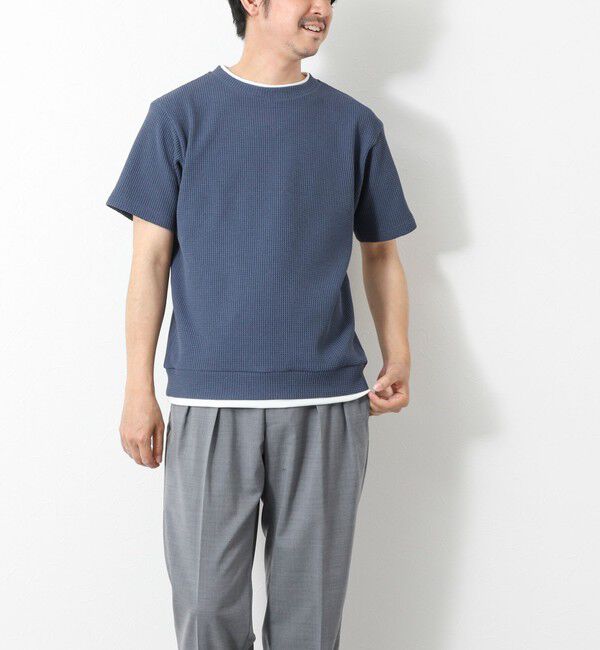NOLLEY'S goodman「【IRM】《吸水速乾/UVカット》ワッフルフェイクレイヤードTee 25SS」|Tシャツ・カットソー|
