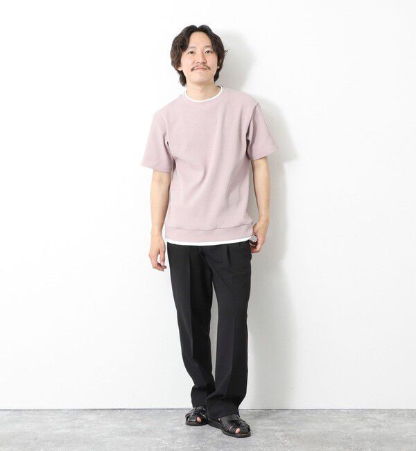 NOLLEY'S goodman「【IRM】《吸水速乾/UVカット》ワッフルフェイクレイヤードTee 25SS」|Tシャツ・カットソー|