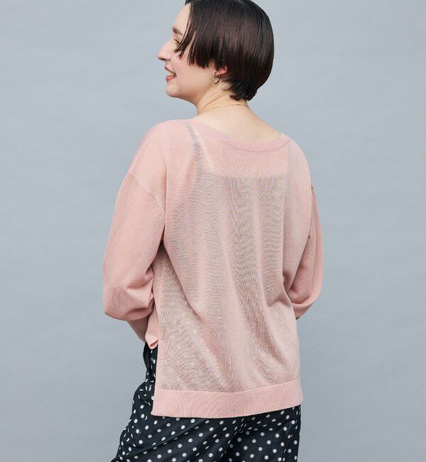 NOLLEY'S sophi「イタリー糸ラメシアー2WAYプルオーバーニット」|ニット・セーター|