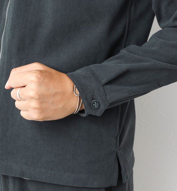 NOLLEY'S goodman「《セットアップ対応》ストレッチコーデュロイ ストレッチ ジップシャツ ブルゾン 25AW」|ブルゾン・スタジャン|